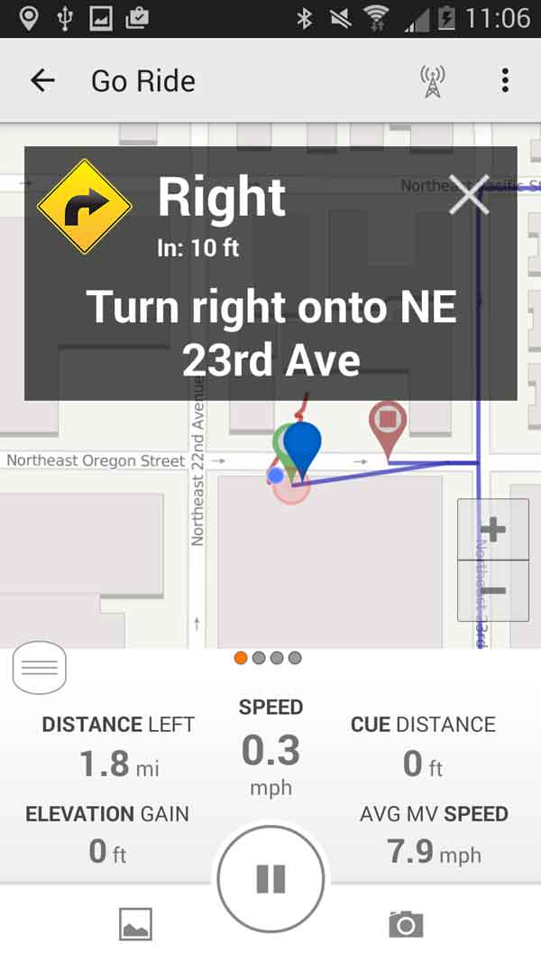 Starting Voice Navigation On The Mobile App Ride With Gps Help