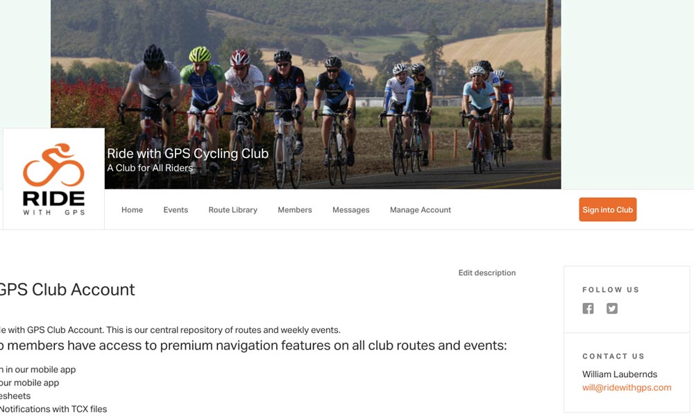 Part 1: Club Account Setup – Ride with GPS Help Center