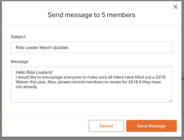 Club Messaging – Ride with GPS Help Center