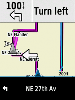 garmin edge 520 turn by turn directions