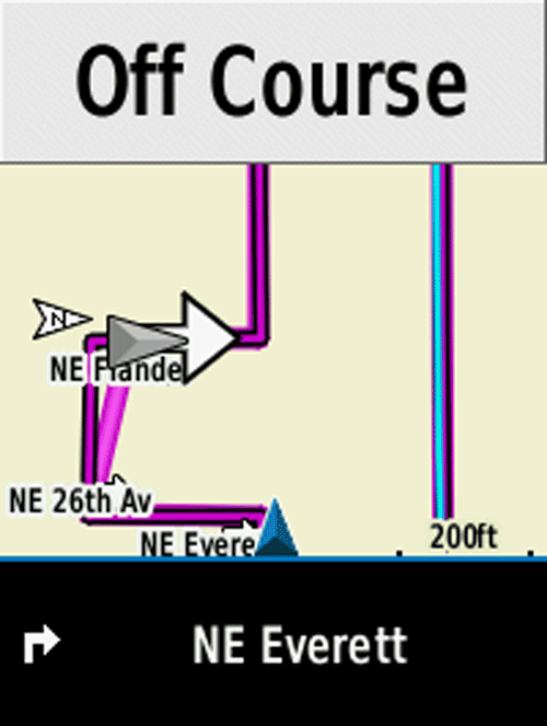 garmin 520 turn by turn