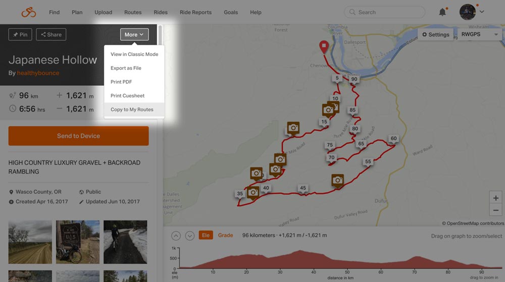 iconsole map my route