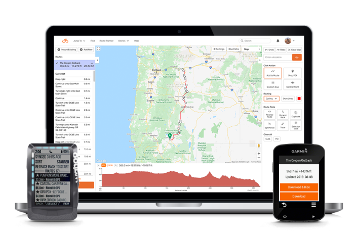your Ride with GPS to Strava, Wahoo, and