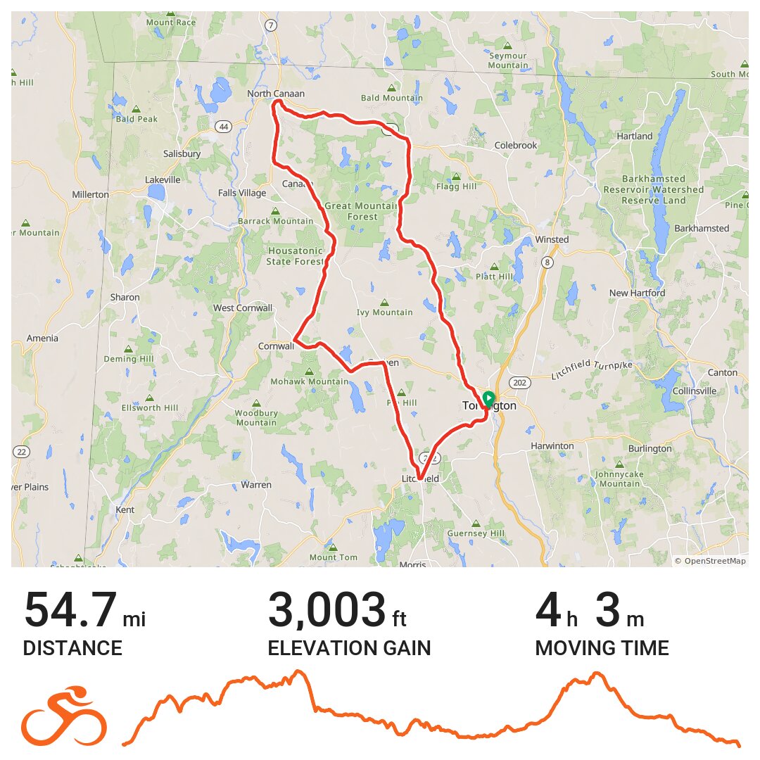 Tour Of The Litchfield Hills 2016 · Ride With GPS