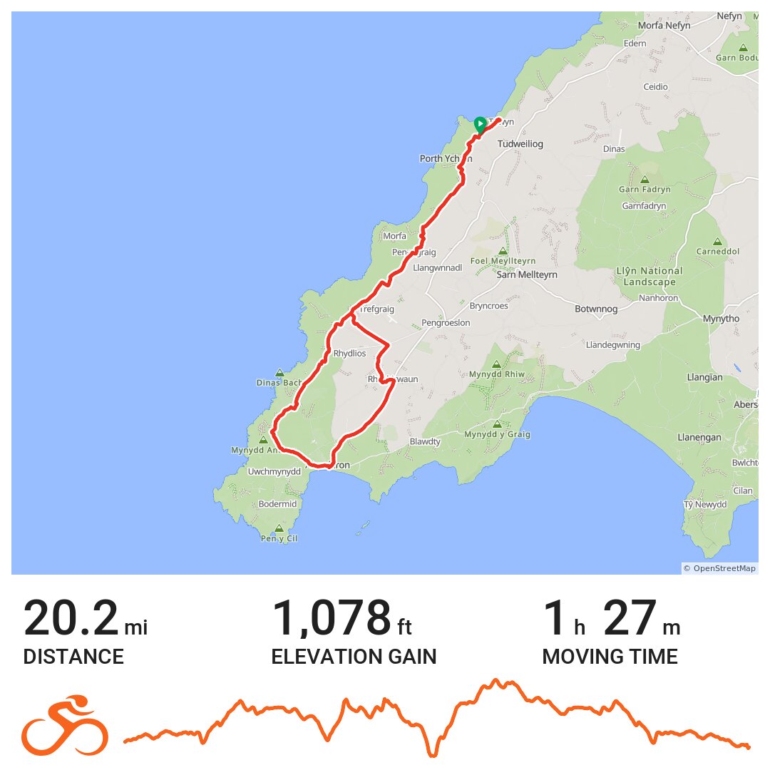 Aberdaron cafe · Ride with GPS