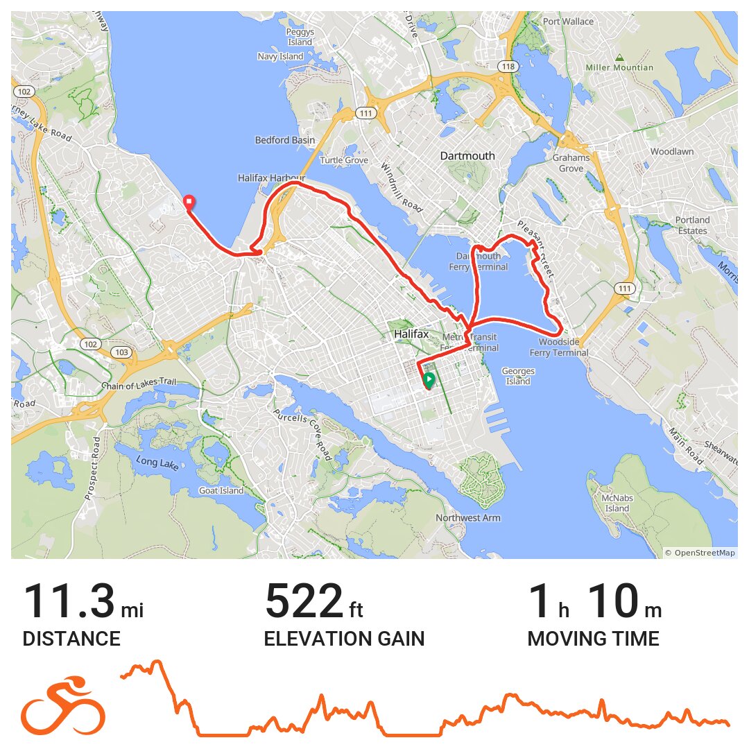 Halifax II - A bike ride in Halifax Regional Municipality, Nova Scotia