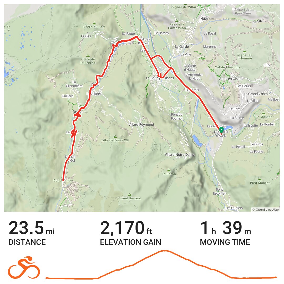 Col d'Ornon - A bike ride in Auris, Rhône-Alpes