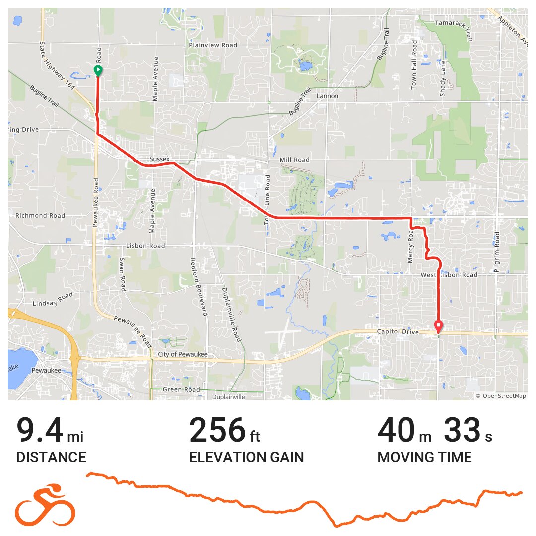 04/12/23 - A bike ride in Town of Lisbon, Waukesha County