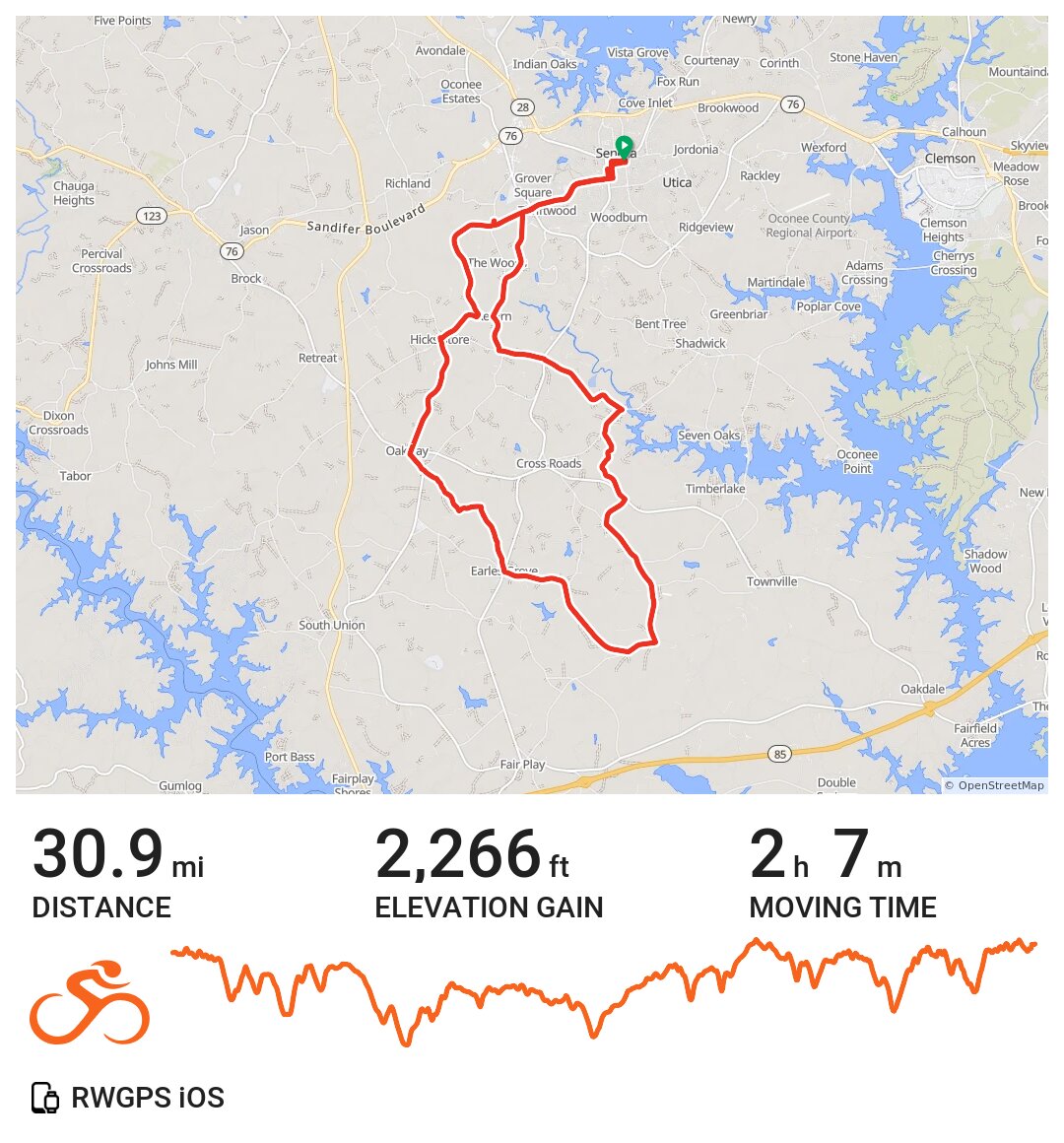 04/29/23 A bike ride in Seneca, SC