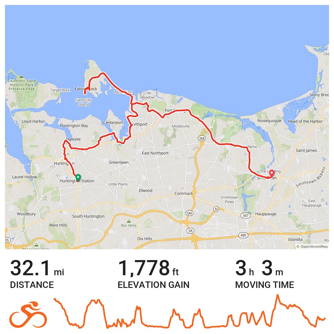 Huntington to Smithtown with scenic detours · Ride with GPS