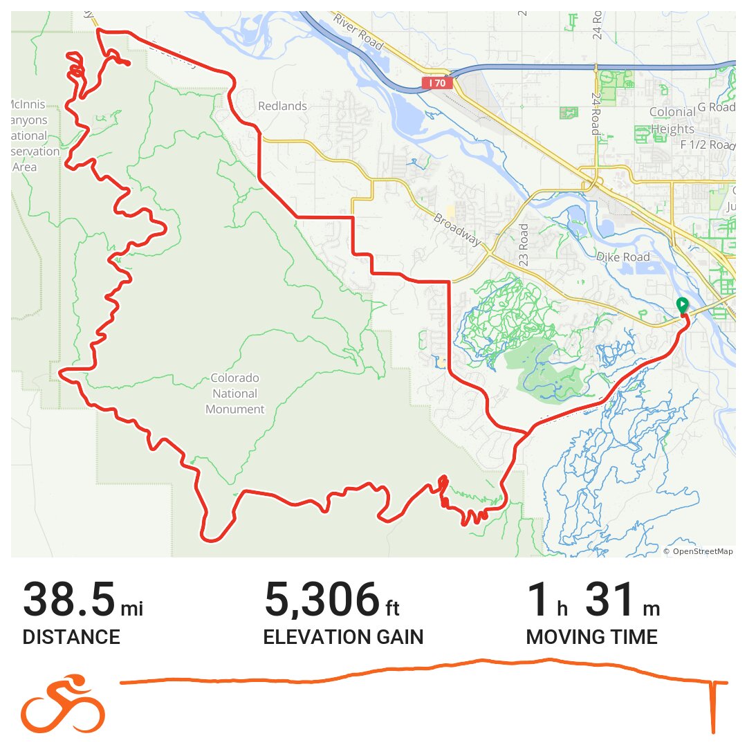 Tour of the Moon 38.5Mile A bike ride in Grand Junction, CO