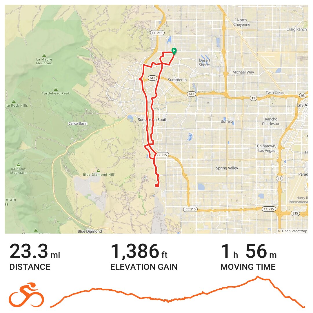 01/10/17 A bike ride in Las Vegas, NV