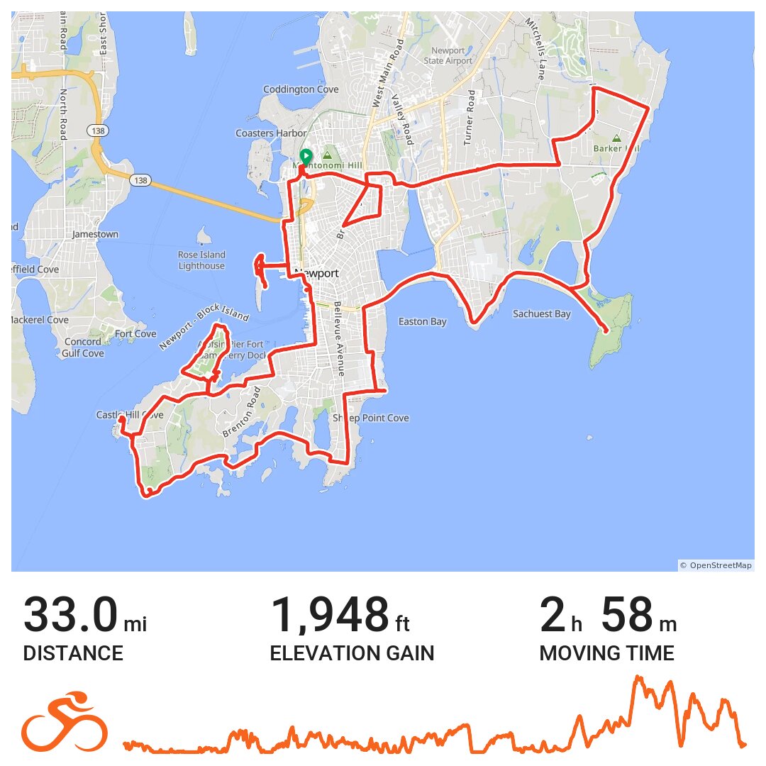 04/09/17 A bike ride in Newport, RI