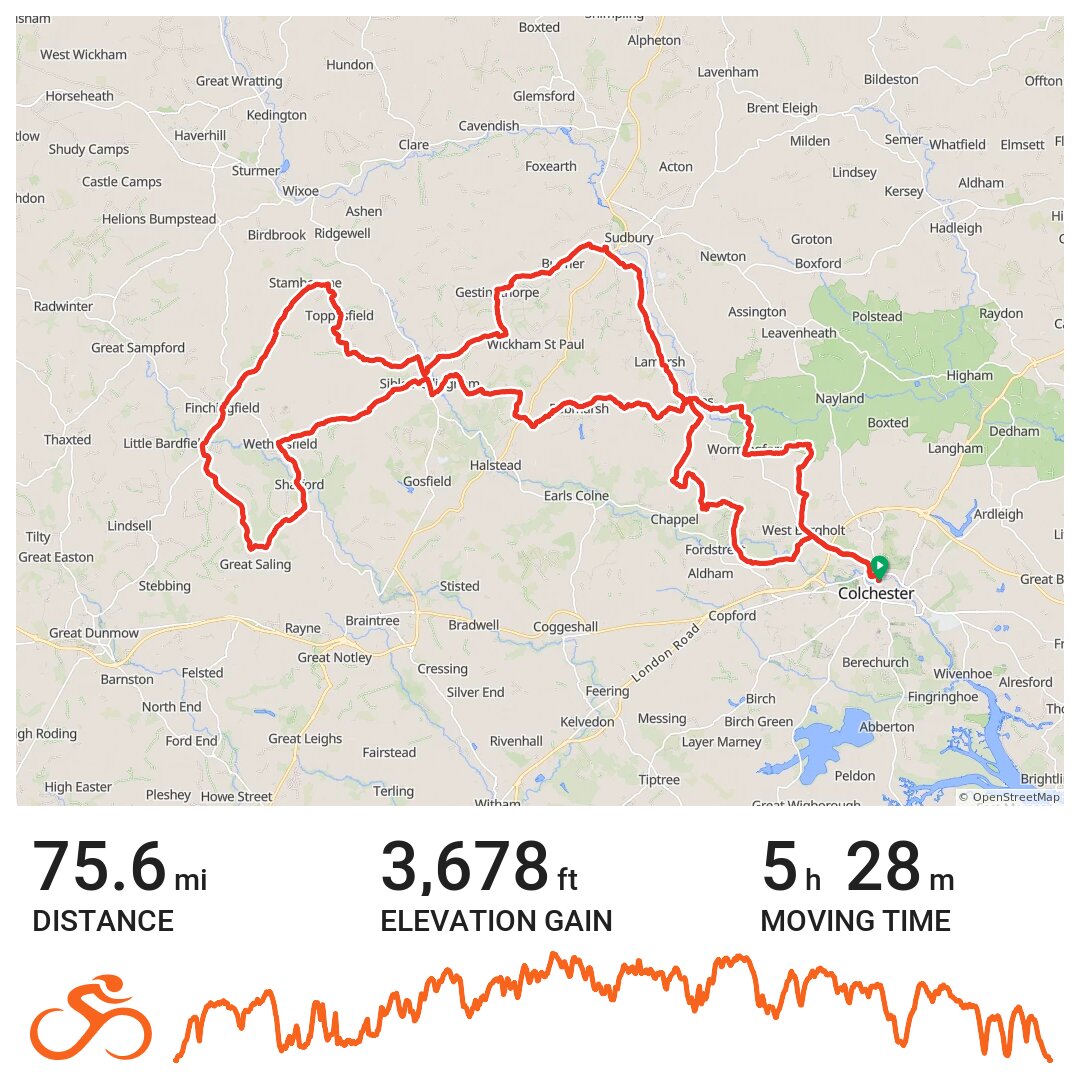 Essex Castles 75 miler · Ride with GPS