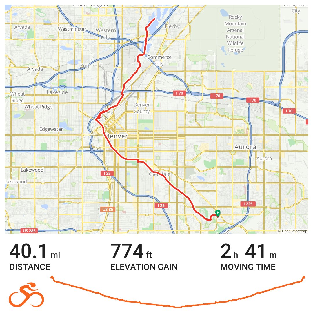 Bv North On Platte River Trails A Bike Ride In Denver Co 0640