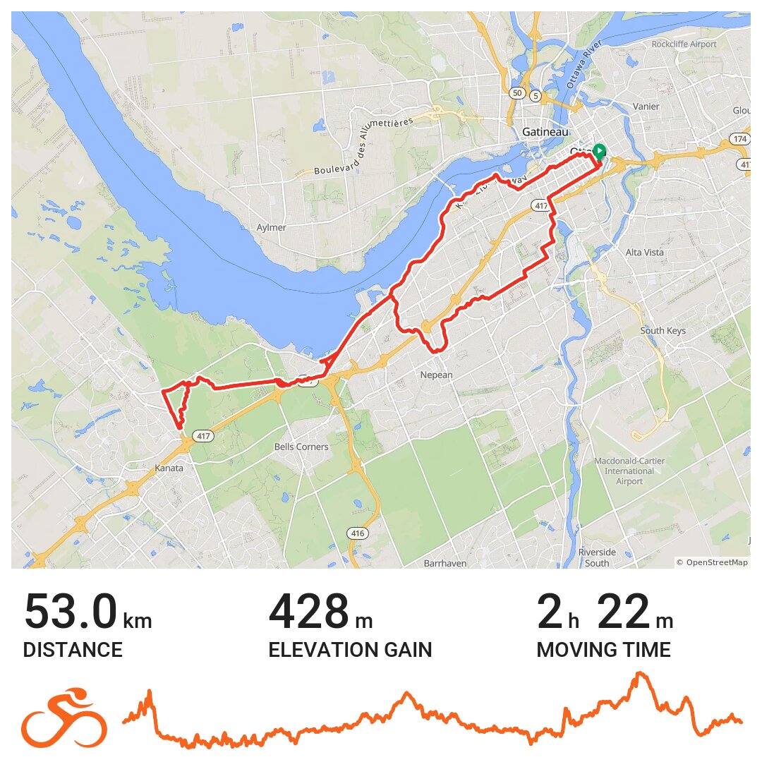 Home to March Road & Back A bike ride in Ottawa, Ontario