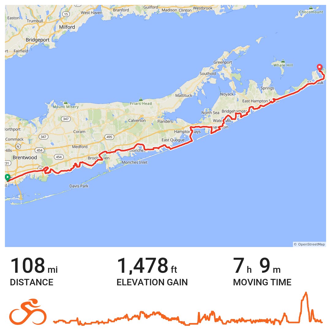 Ride to Montauk 2017 A bike ride in Babylon, NY