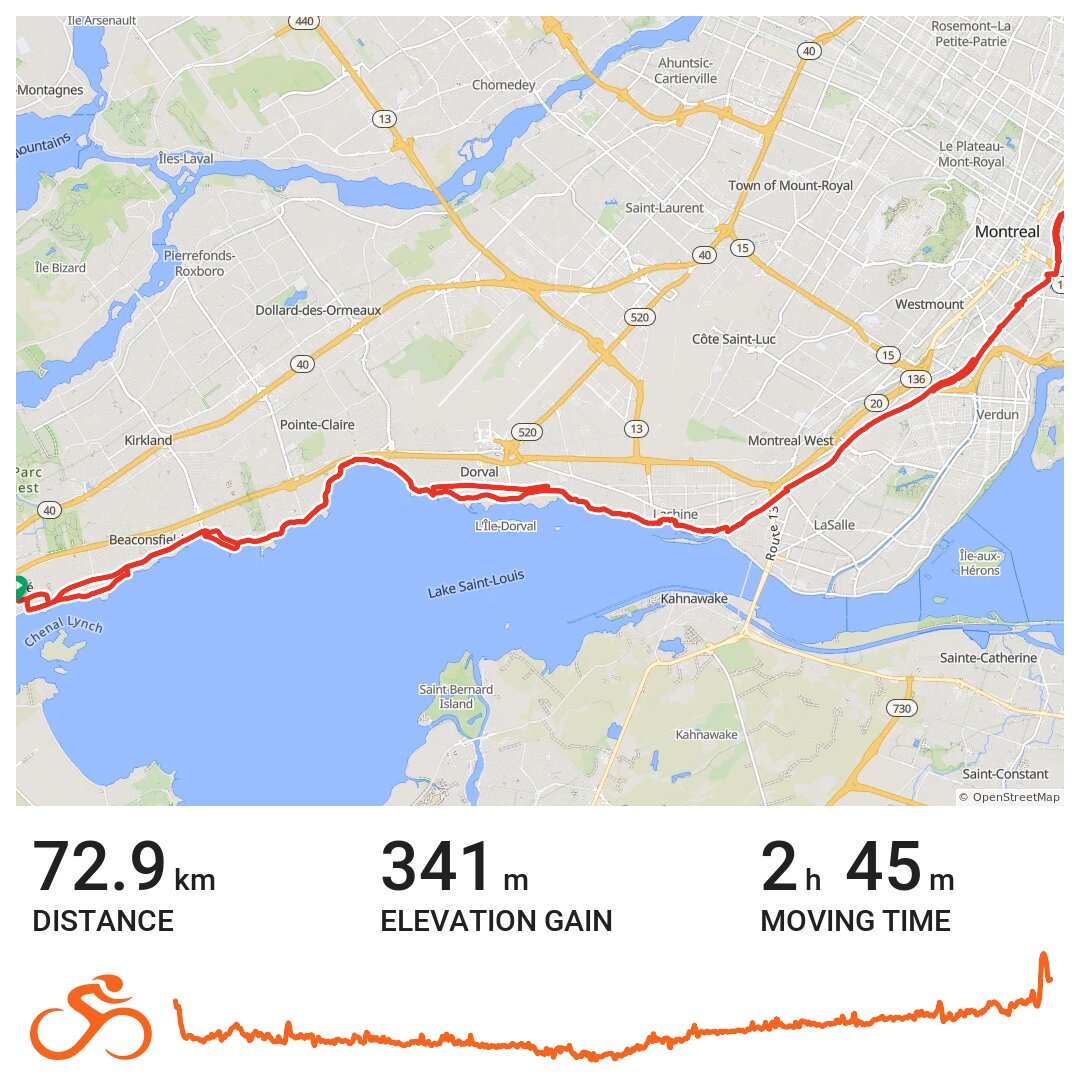 05/09/15 A bike ride in BaieD'Urfé, Québec