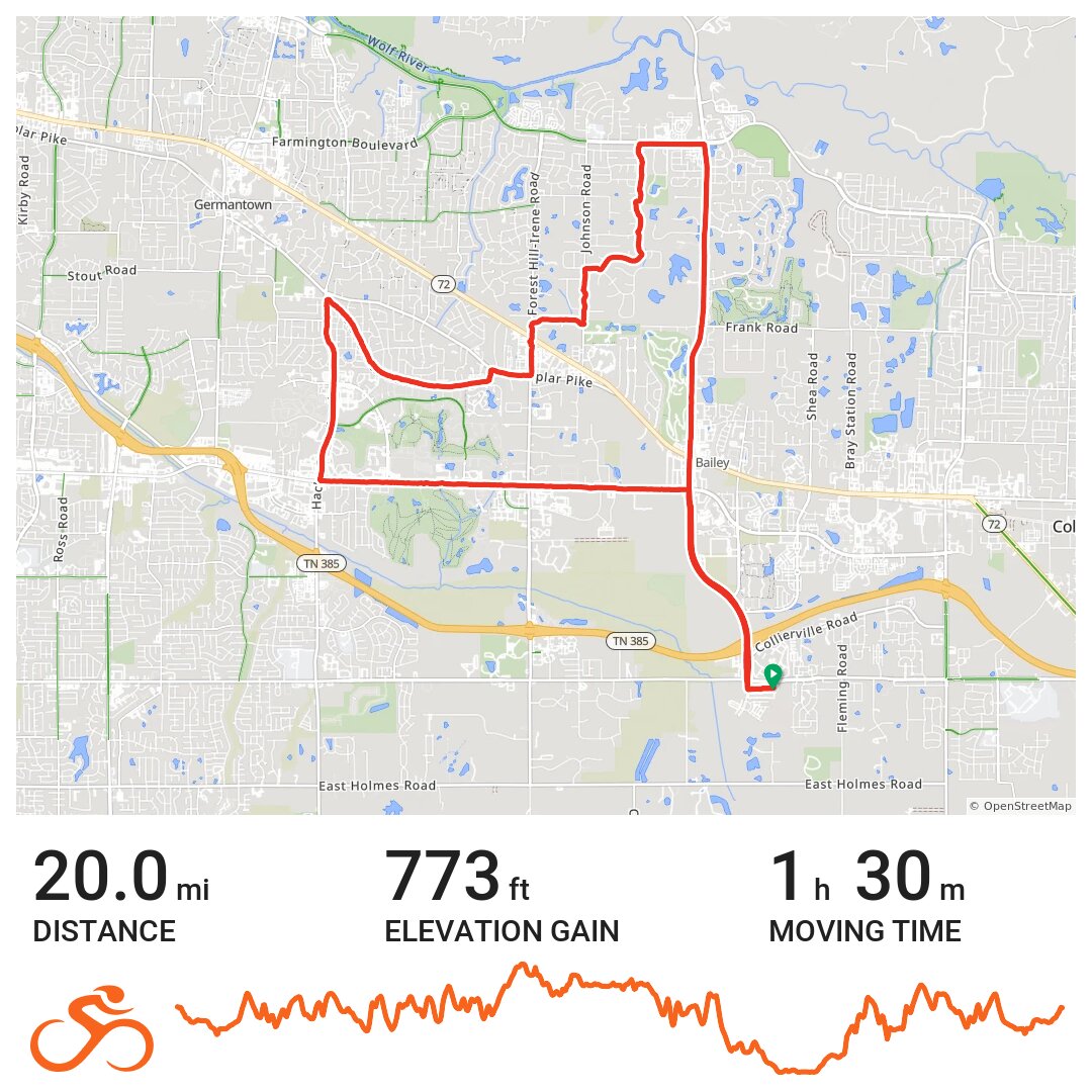 Collierville carriage crossing rjde A bike ride in