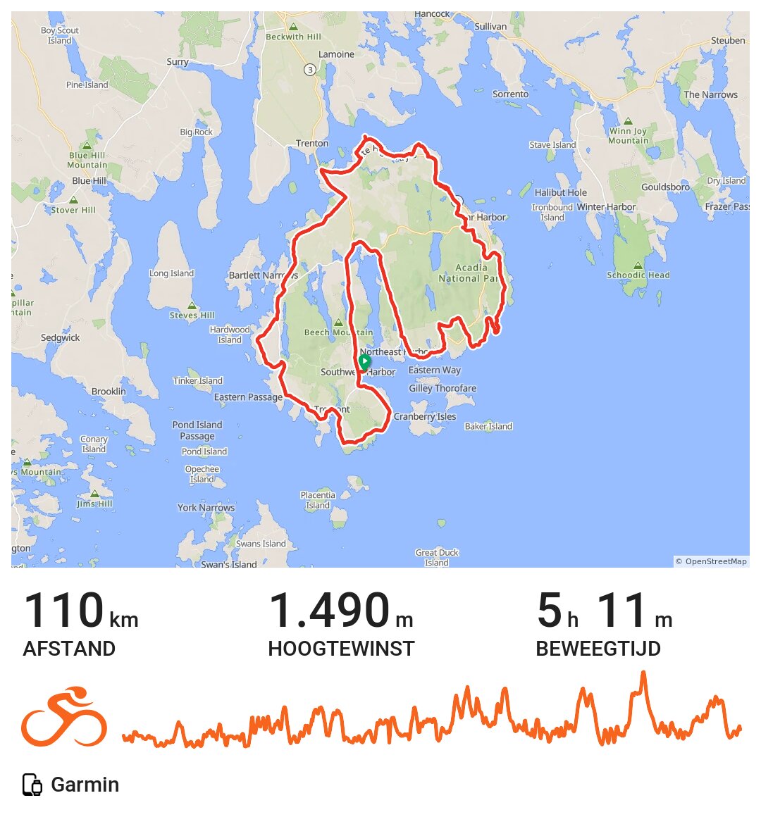 Mt Desert Island Full Tour A bike ride in Southwest Harbor, ME