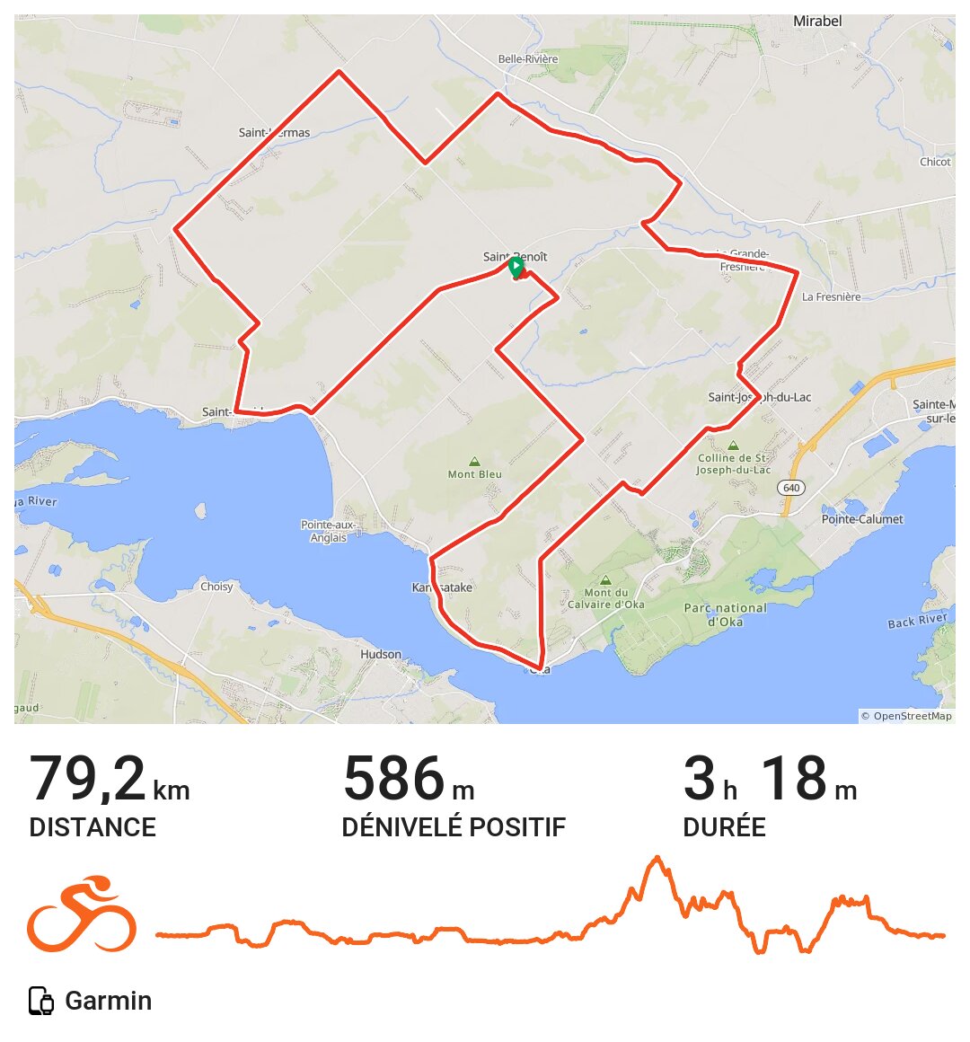 SaintJosephduLac Vélovie A bike ride in Laval, Québec