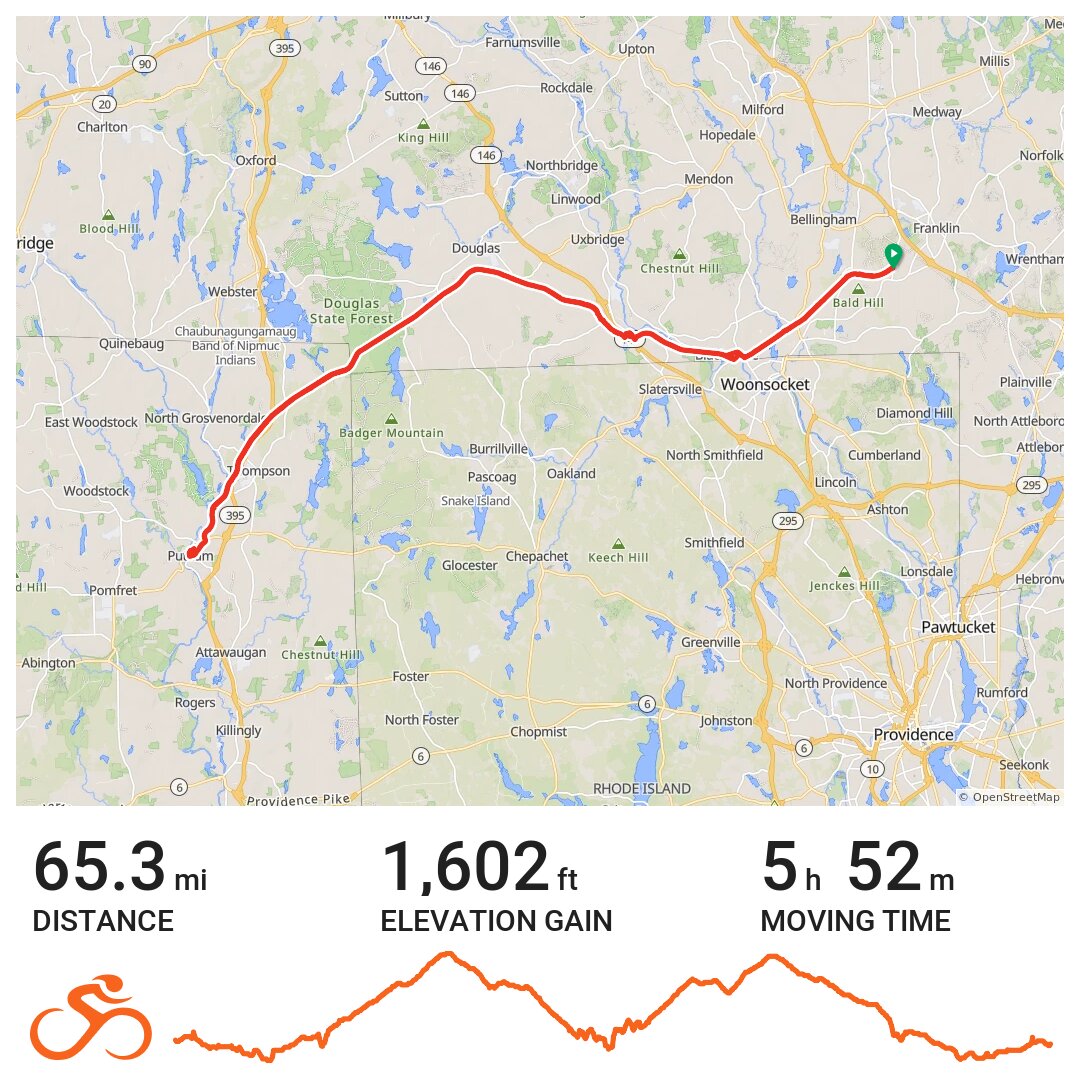 Southern New England Trunk Trail and Air Line Trail · Ride with GPS