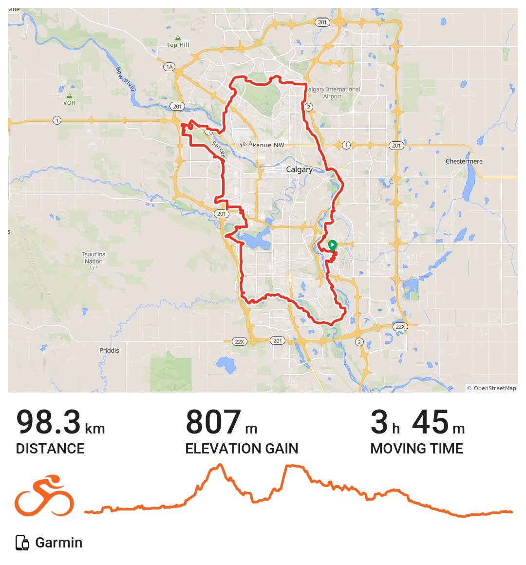 Calgary Circle · Ride with GPS