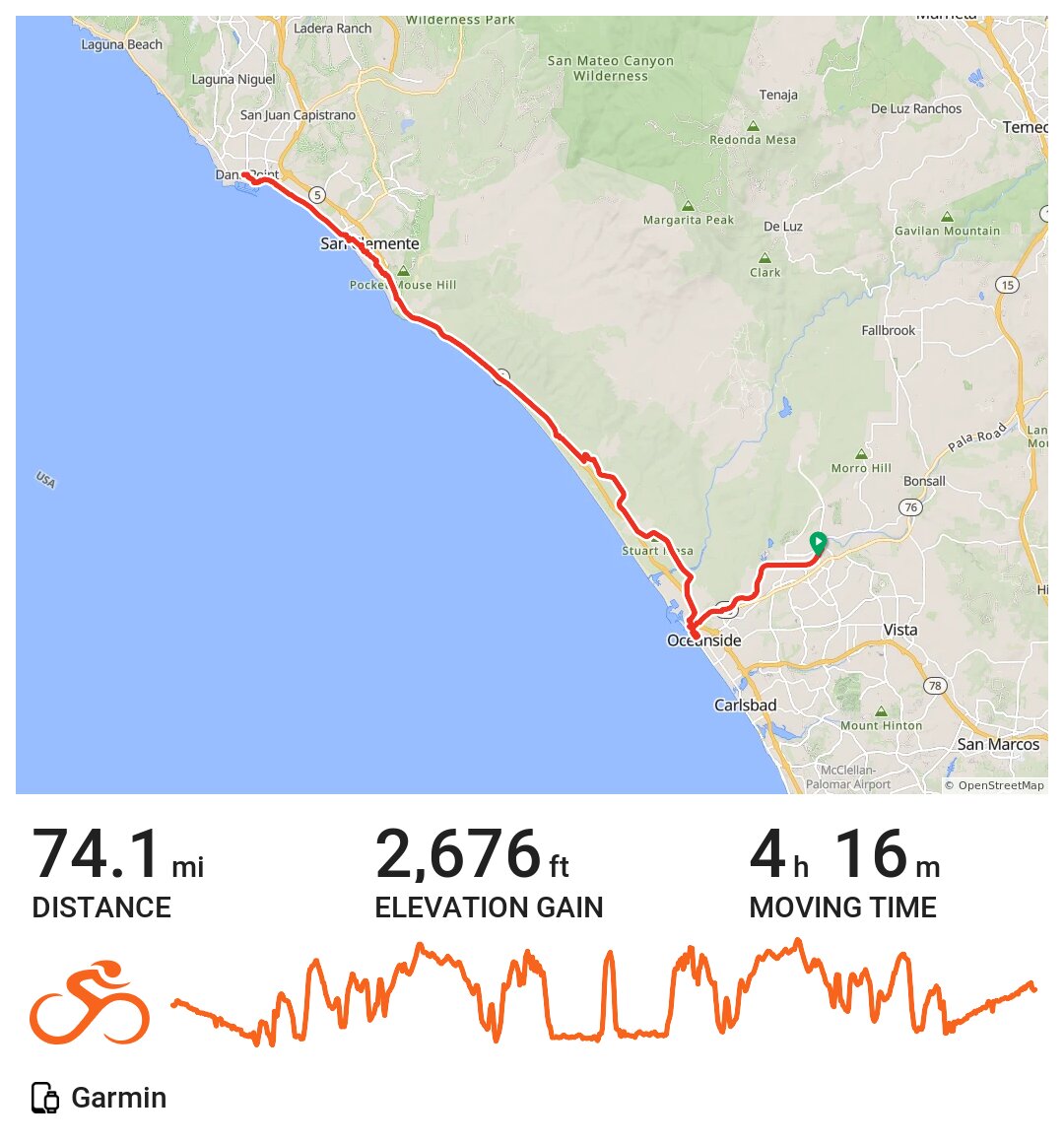 08/05/17 A bike ride in Oceanside, CA