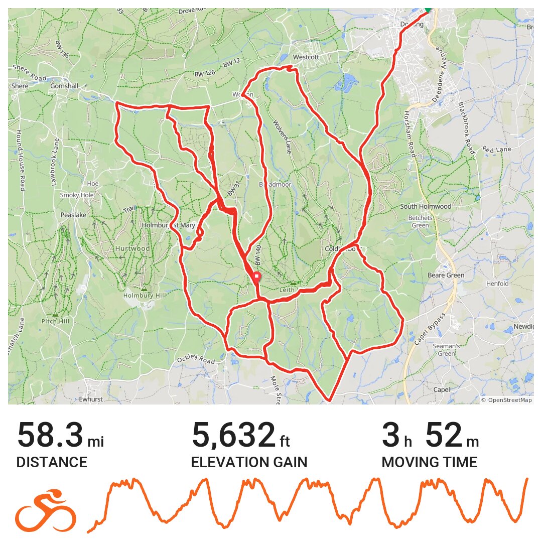 Leith Hill Octopus · Ride with GPS