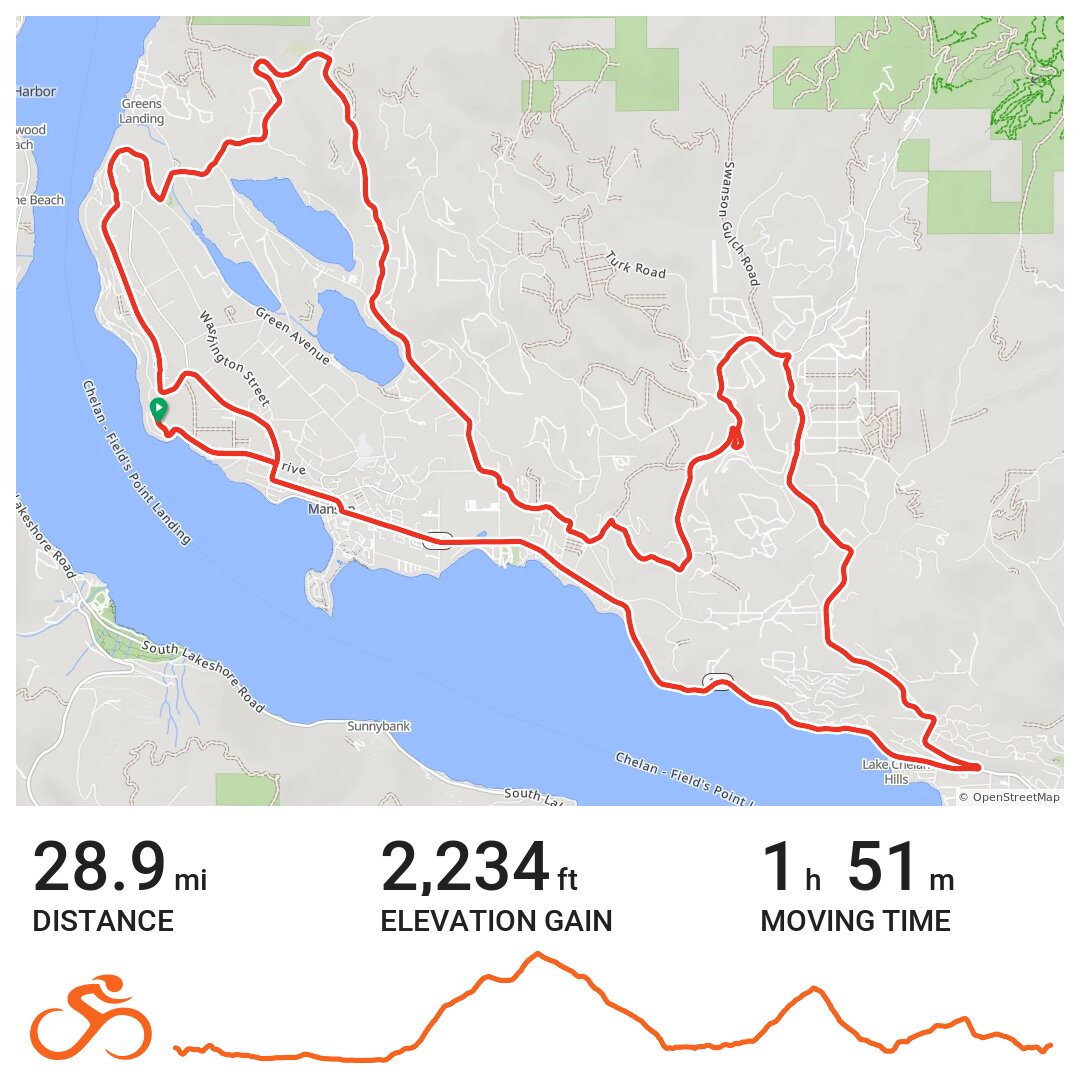 07/19/13 A bike ride in Chelan, WA