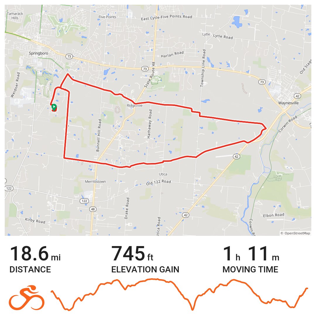 08/29/17 - A bike ride in Springboro, OH