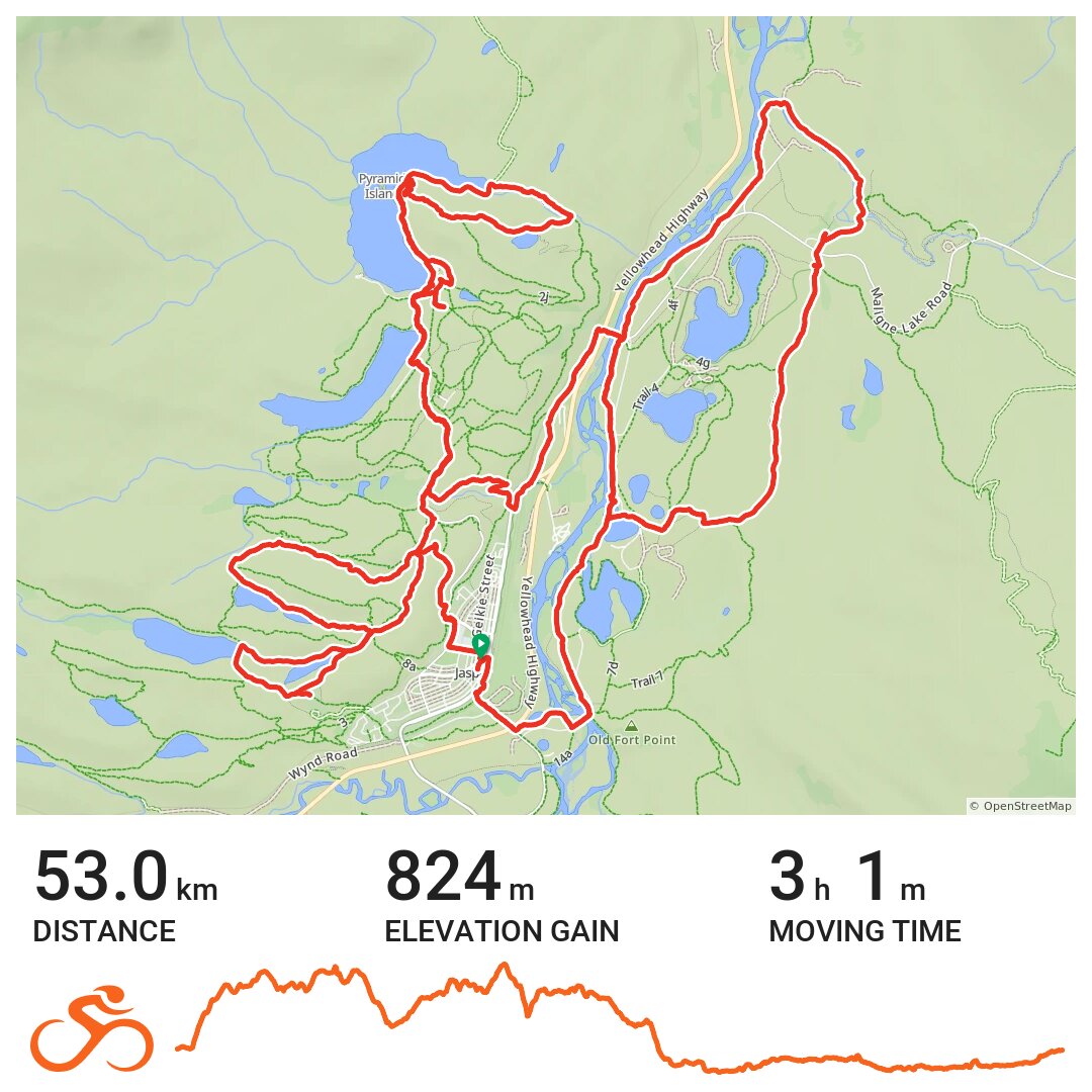 15/09/17 A bike ride in Jasper, Alberta