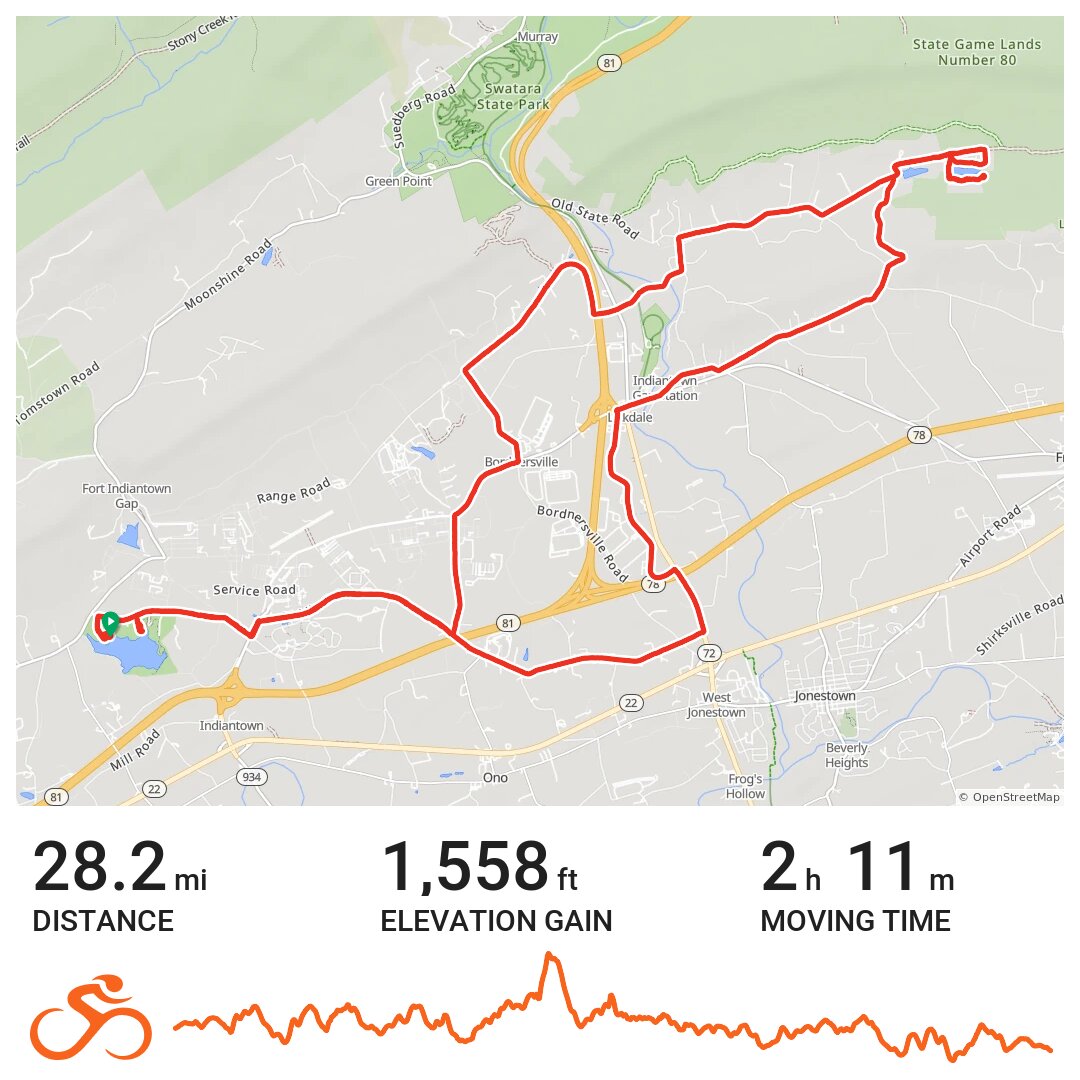 09/30/17 A bike ride in East Hanover Township, PA