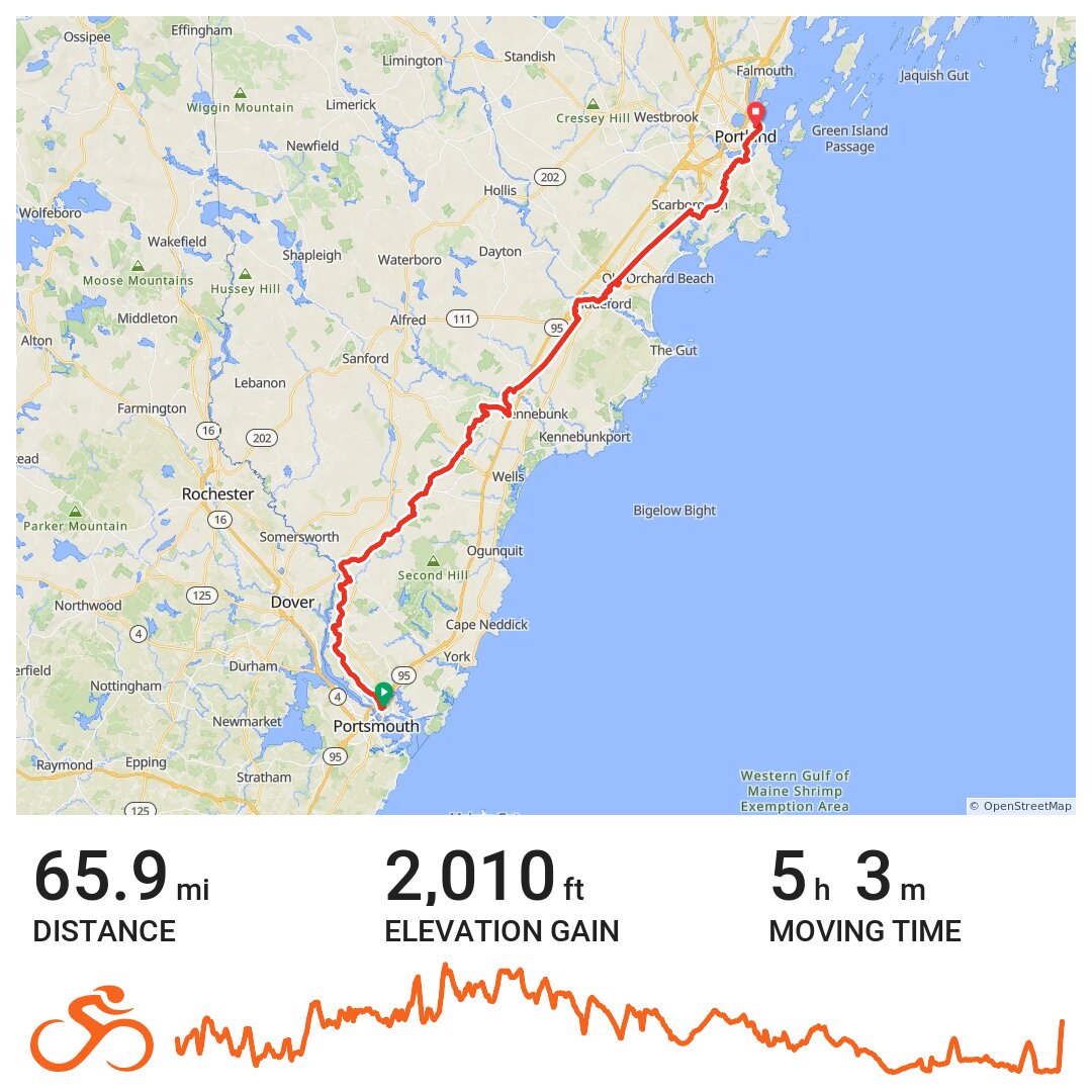 Kittery to Portland The Dumb Bike Ride 11/11/17 · Ride with GPS