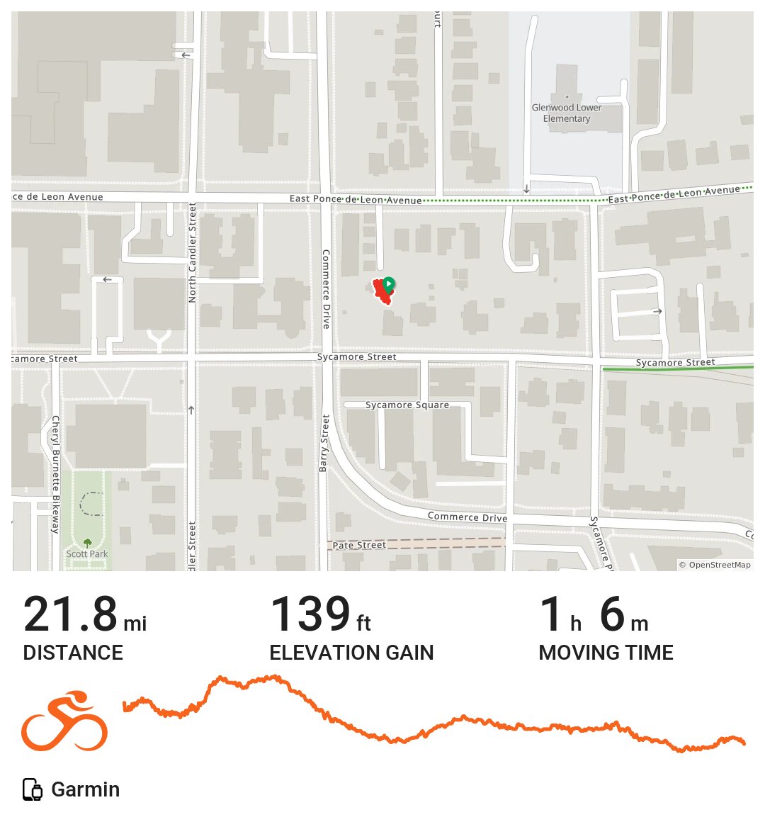 12/06/17 A bike ride in Decatur, GA