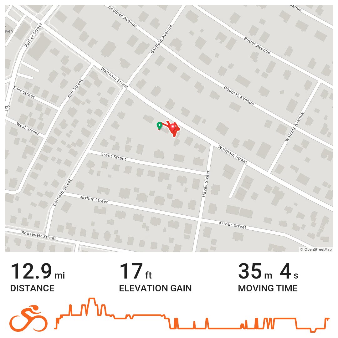 01/11/18 A bike ride in Maynard, MA