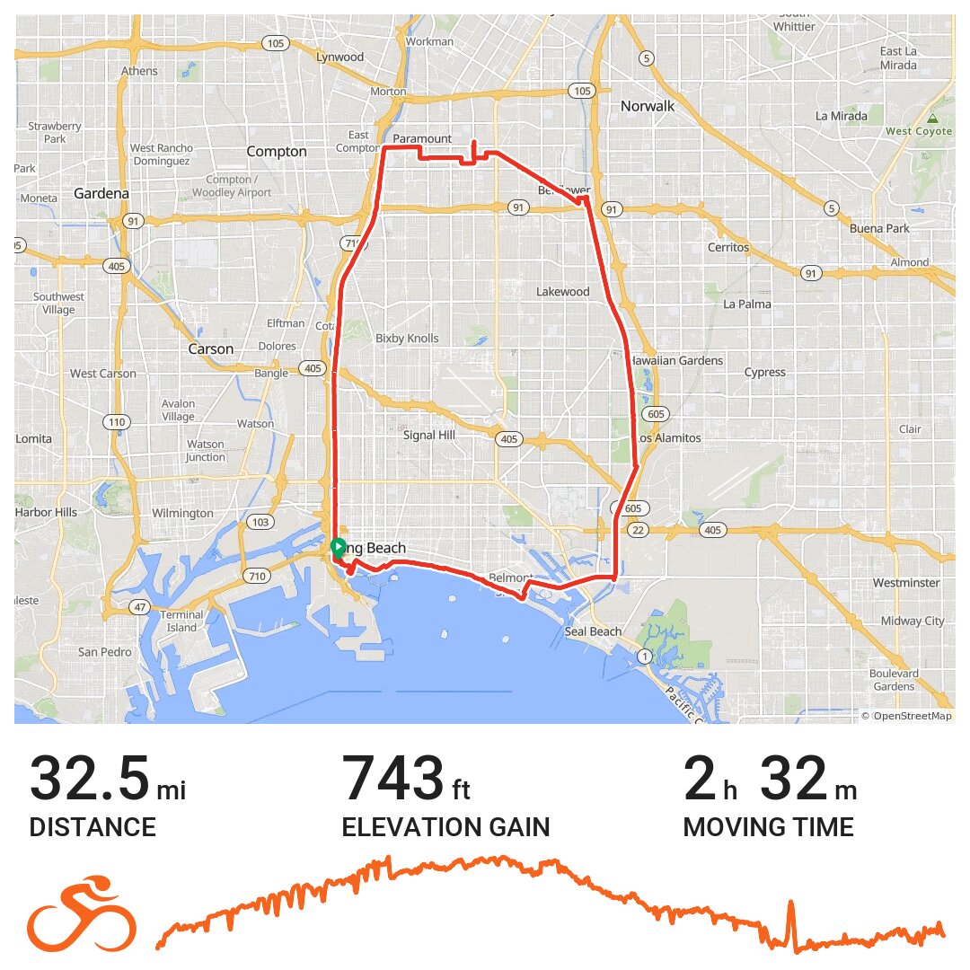 Long Beach LA River trail A bike ride in Long Beach, CA