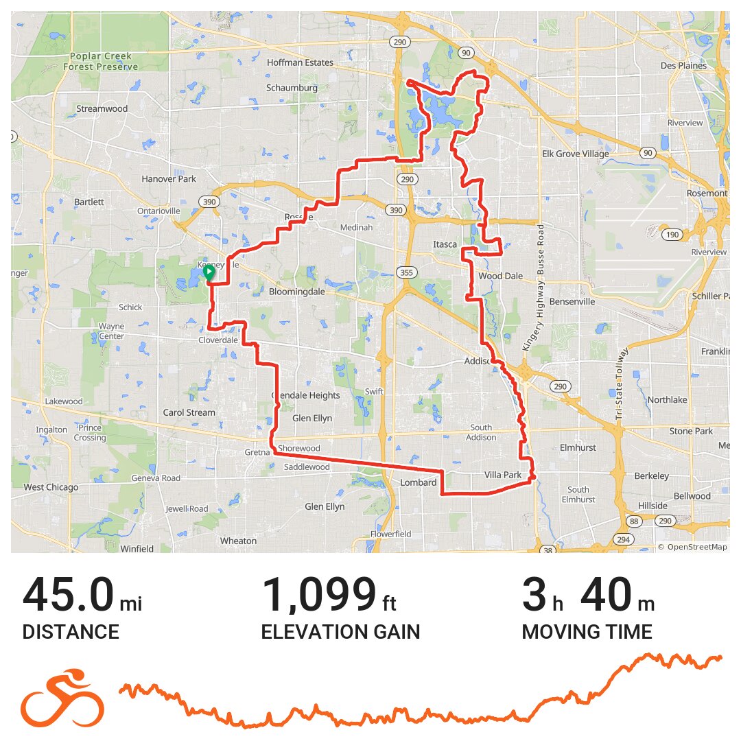 2018 Apr 26 - A Bike Ride In Dupage County, Il