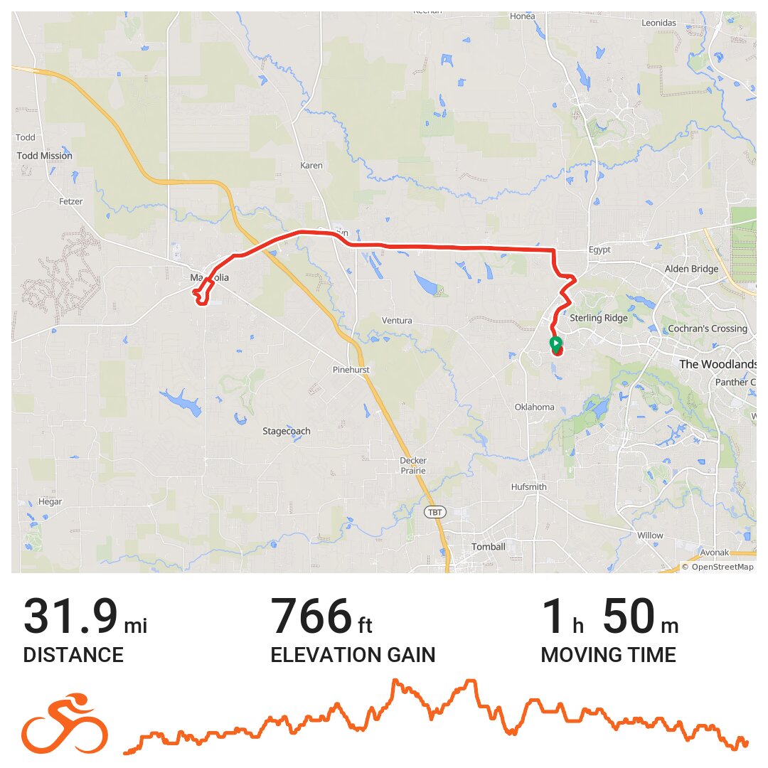 The Woodlands Tx - VR Cycling Ride · Ride with GPS