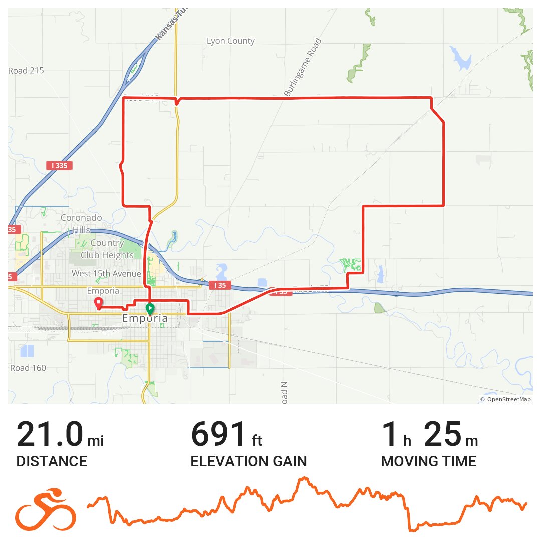 05/17/18 A bike ride in Emporia, KS