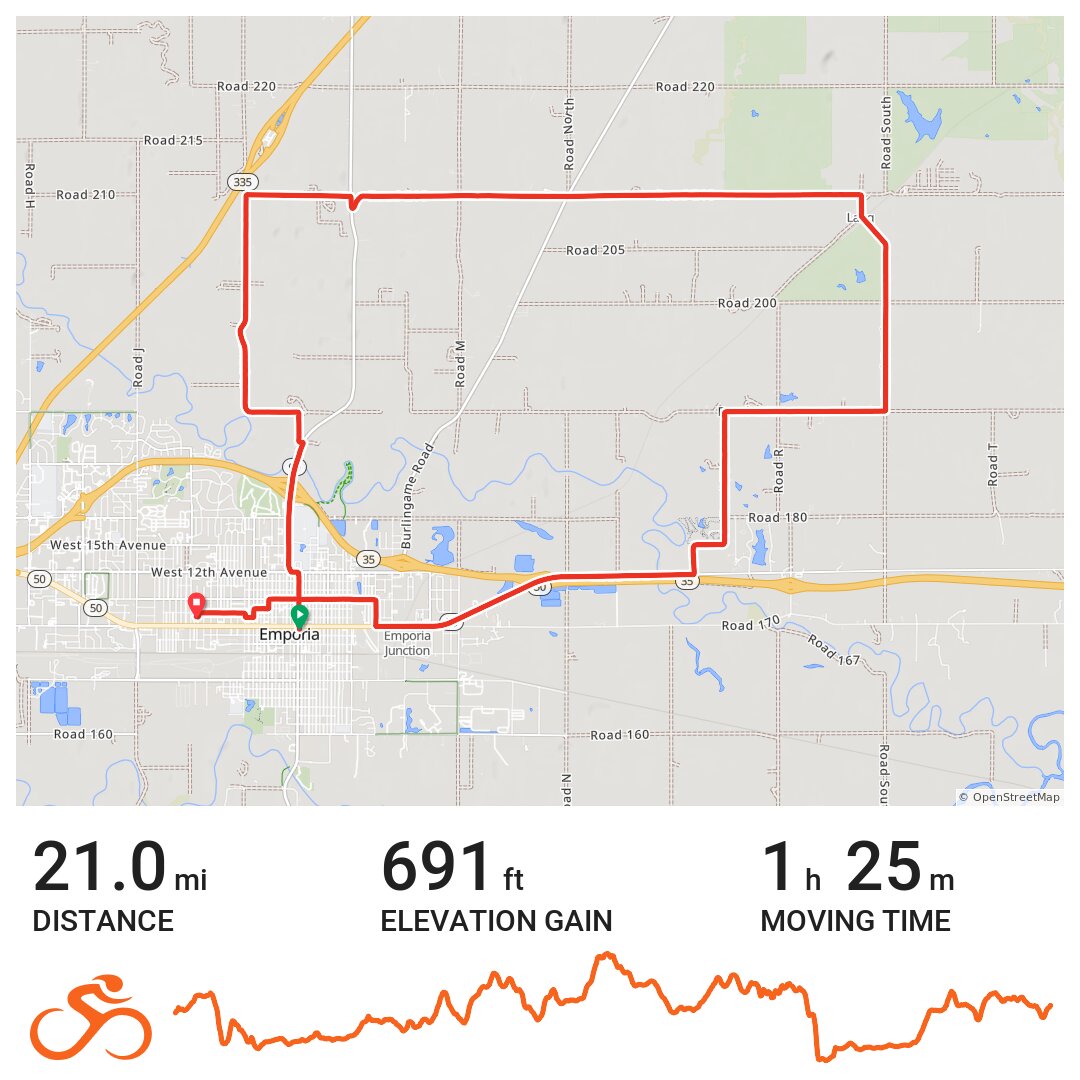 05/17/18 A bike ride in Emporia, KS