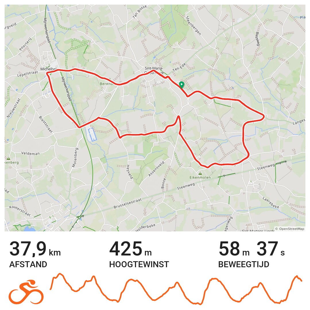 20/05/18 A bike ride in Zottegem, Vlaanderen
