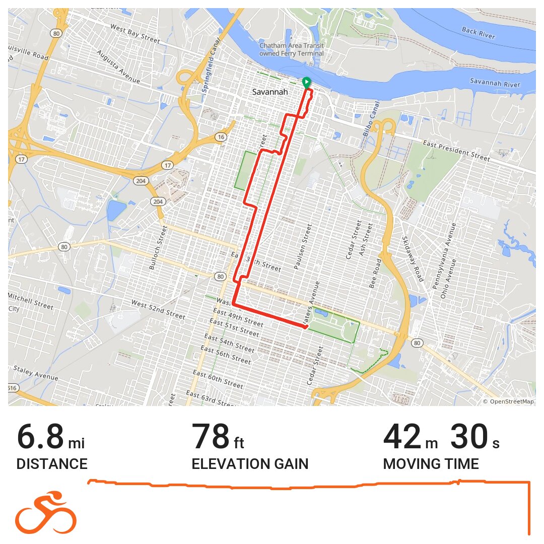 11/15/13 A bike ride in Savannah, GA