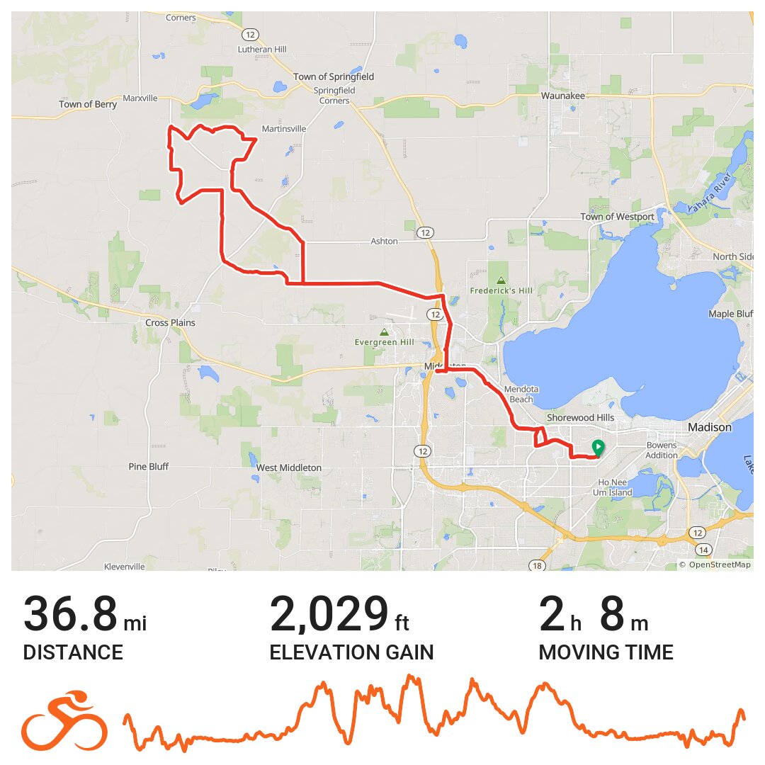 06/07/18 - A bike ride in Madison, WI