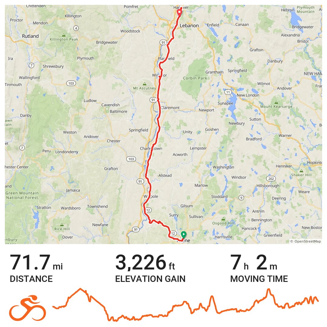 06/13/18 A bike ride in Keene, NH