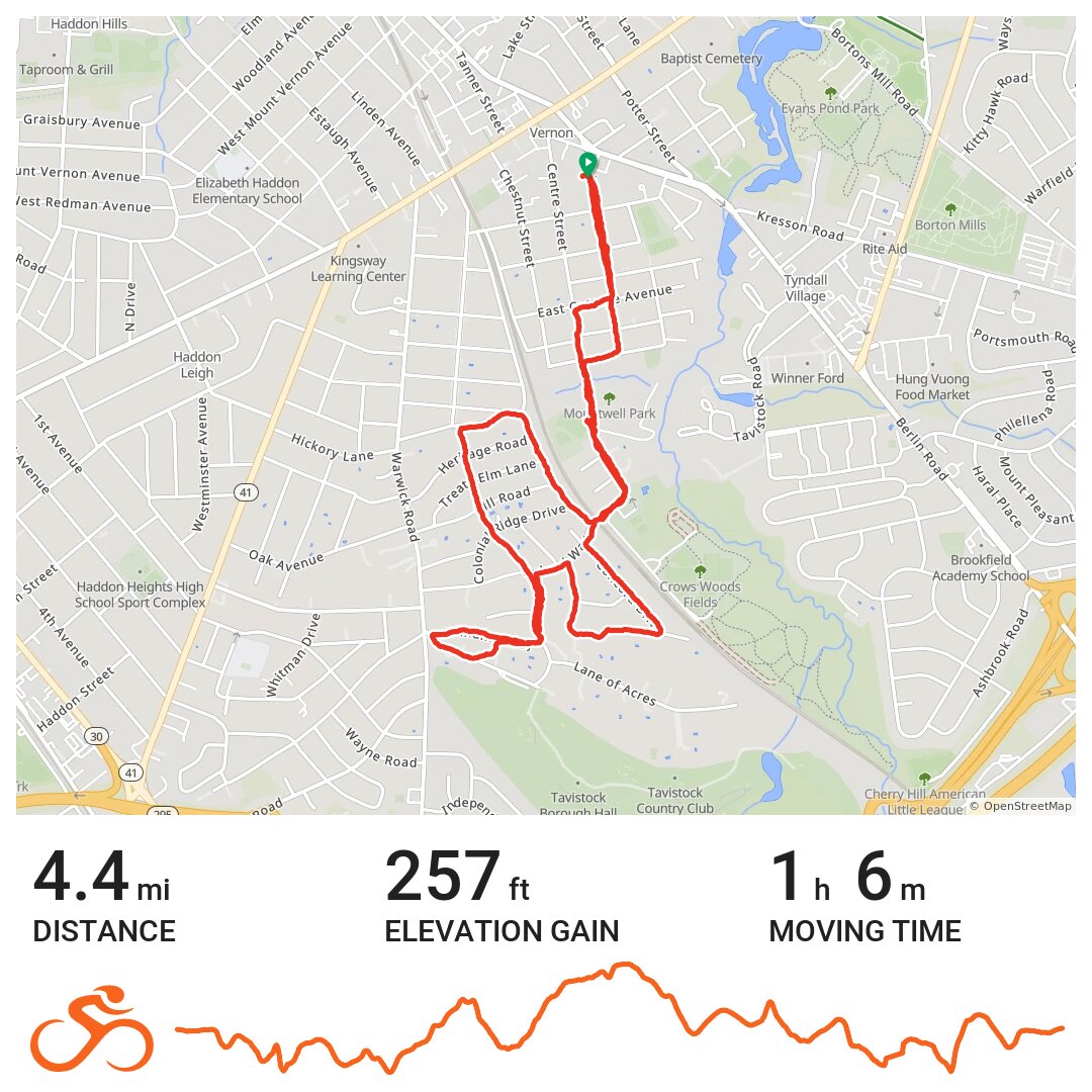 Haddonfield A bike ride in Haddonfield, NJ