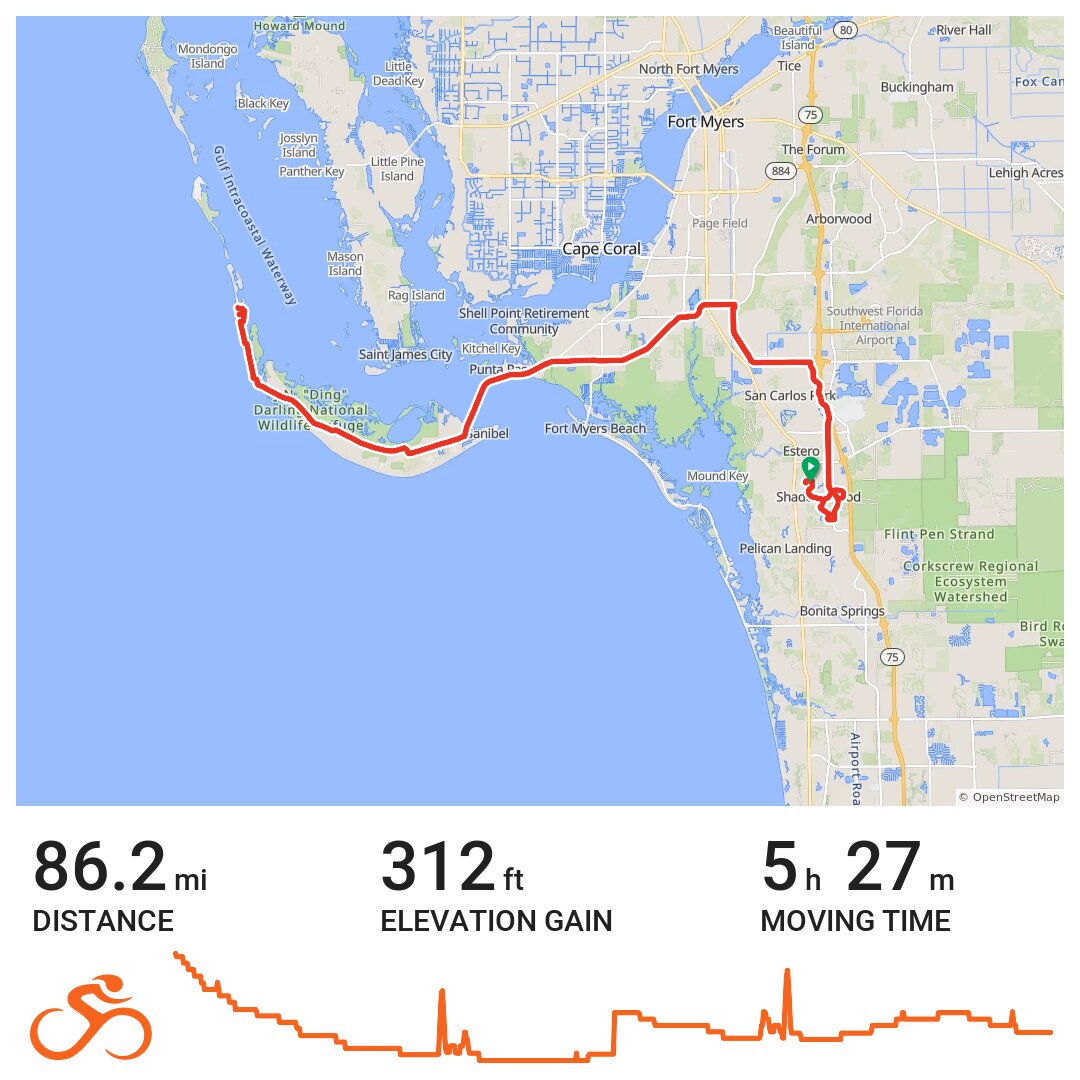 Bonita Springs to Captiva A bike ride in Lee County, FL