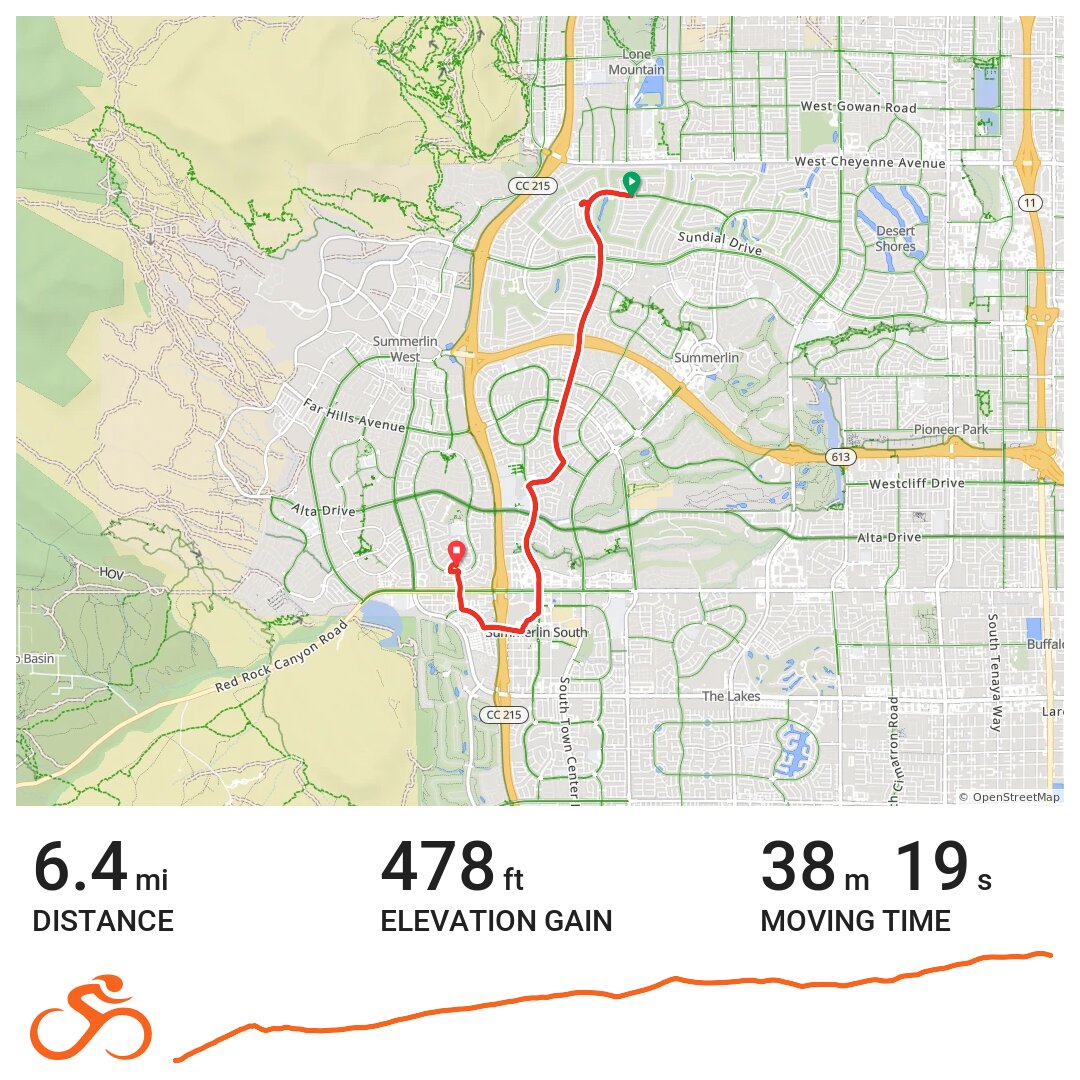 07/24/18 A bike ride in Las Vegas, NV