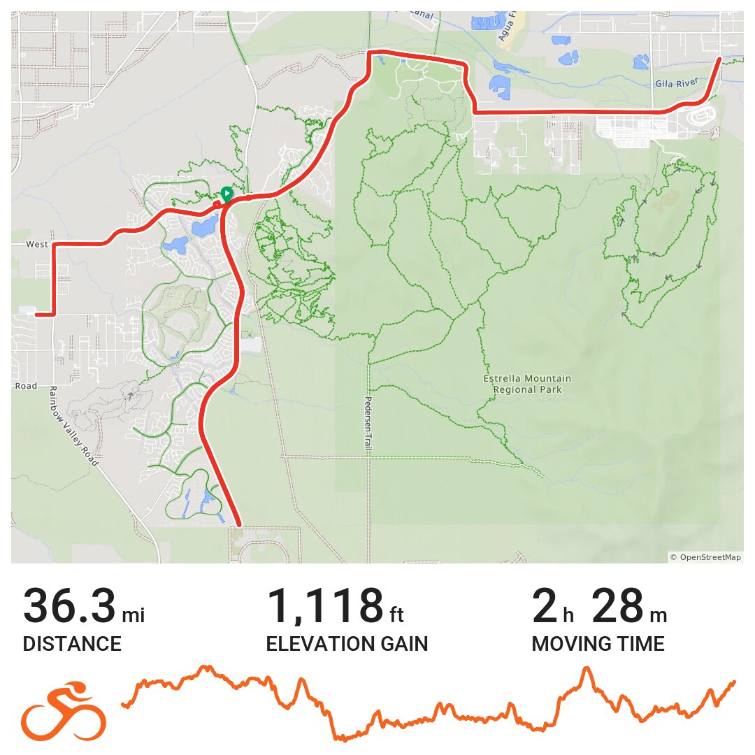 25/04/14 A bike ride in Goodyear, AZ
