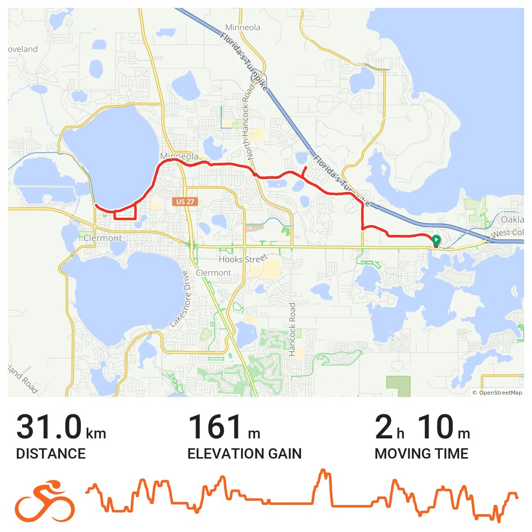 South Lake-Lake Minneola Scenic Trail - A bike ride in Oakland, FL